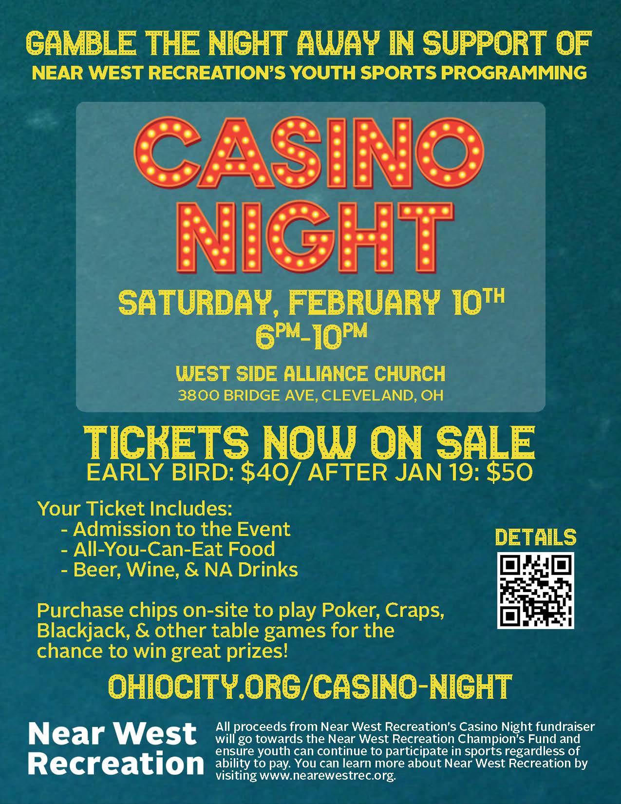 Casino Night Poster 2024